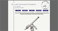 Desktop Screenshot of mtcubaastrofnd.org